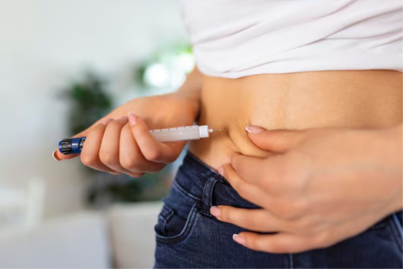 Bụng là vị trí tiêm tiểu đường phổ biến nhất