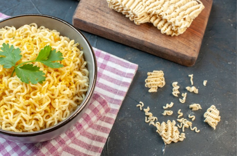 Mì tôm chứa hàm lượng chất béo khá cao