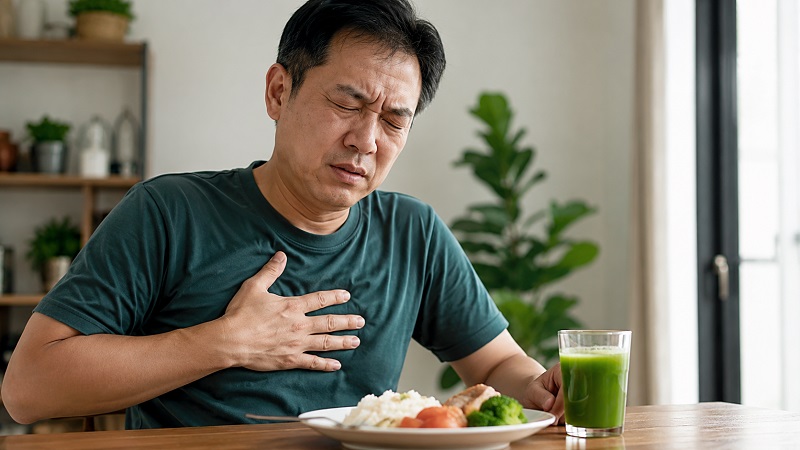Một số người bị đầy hơi, khó tiêu cần thận trọng khi sử dụng nước rau má thường xuyên. 