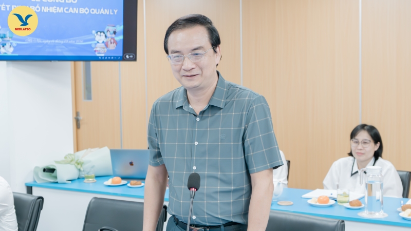 ThS.BSCKII Phạm Minh Đức phát biểu tại lễ bổ nhiệm 