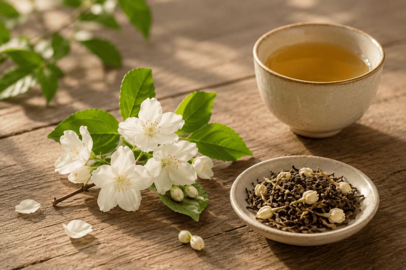 Trà ướp hoa nhài