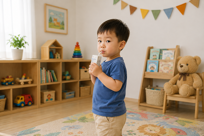 Sữa pha sẵn được đóng hộp tiệt trùng, có thể dùng ngay mà không cần pha thêm nước