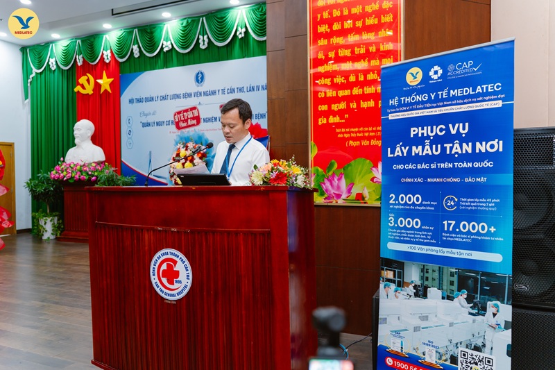 PGS.TS.BS Hoàng Quốc Cường - Giám đốc Sở Y tế TP Cần Thơ phát biểu khai mạc hội thảo