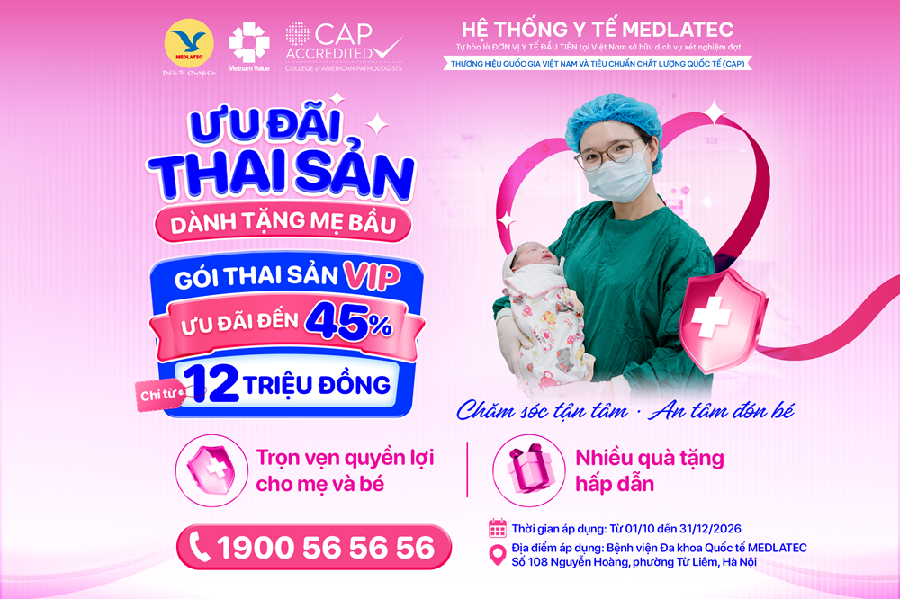 Ưu đãi giảm đến 45% gói thai sản dành cho các mẹ bầu  