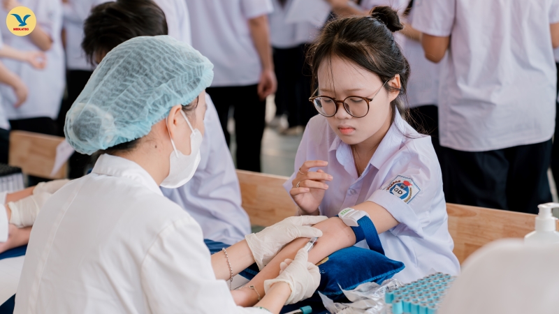 Chiến dịch khởi động thành công tại điểm trường THPT Quảng Oai, sàng lọc cho 1.900 học sinh