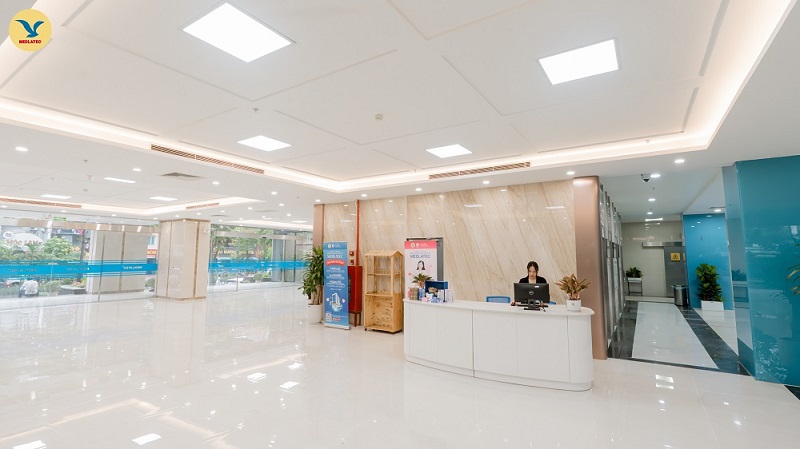 Cơ sở bệnh viện đa khoa mới của Hệ thống Y tế MEDLATEC tọa lạc tại 108 Nguyễn Hoàng, phường Từ Liêm, Hà Nội