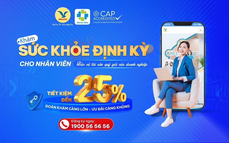 MEDLATEC cung cấp nhiều gói khám sức khỏe doanh nghiệp với ưu đãi hấp dẫn