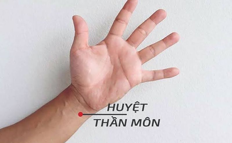 Vị trí huyệt thần môn