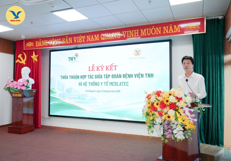 TS. Nguyễn Trí Anh - Tổng Giám đốc MEDLATEC GROUP phát biểu tại buổi lễ 