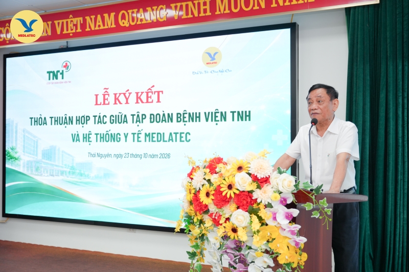 TTND.BSCC Lê Xuân Tản - Chủ tịch Hội đồng Quản trị TNH phát biểu tại buổi lễ